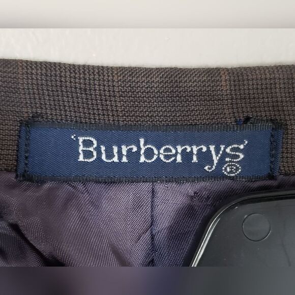 Burberrys' Men's Brown Wool Suit Jacket Coat Size 40 R - Picture 4 of 14